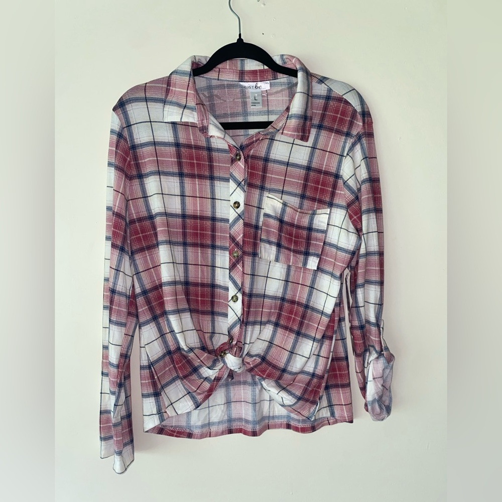 NWT Plaid Button Down Shirt